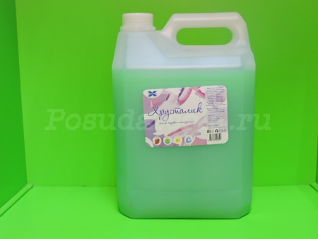 Жидкое мыло "Хрусталик" с глицерином в ассортименте 5 литров в Канистре.